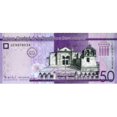 (748) ** PNew Dominican republic 50 Pesos Year 2017 (2019)